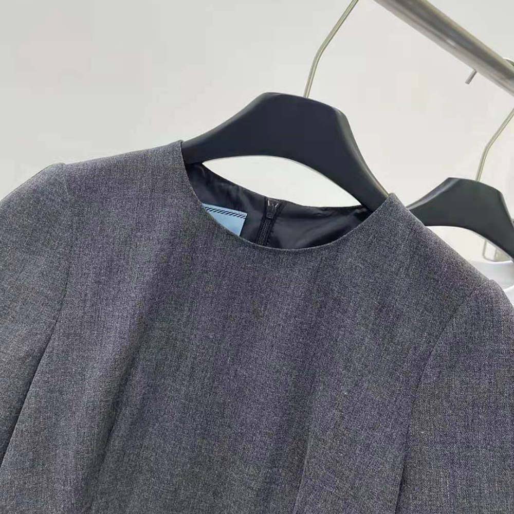 VÁY Prada Women Wool Mini-dress-Gray