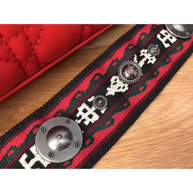 TÚI Dior My Lady Dior Bag in Cannage Lambskin-Red