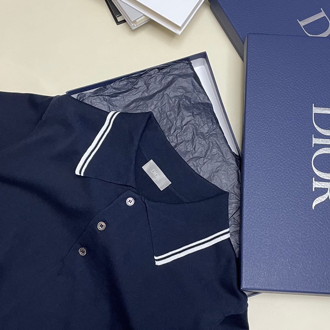 ÁO DIOR POLO SHIRT MÀU XANH UNISEX