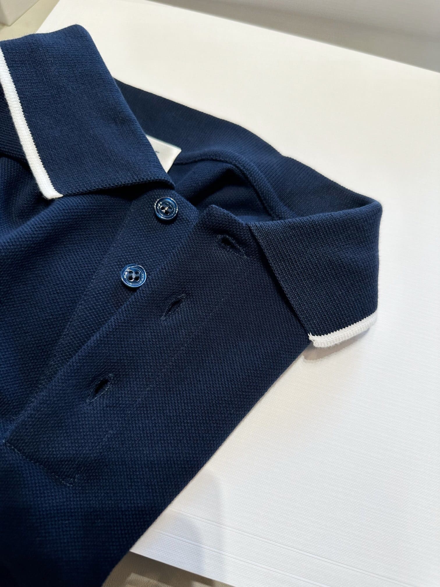 ÁO CELINE LOGO POLO SHIRT BLUE