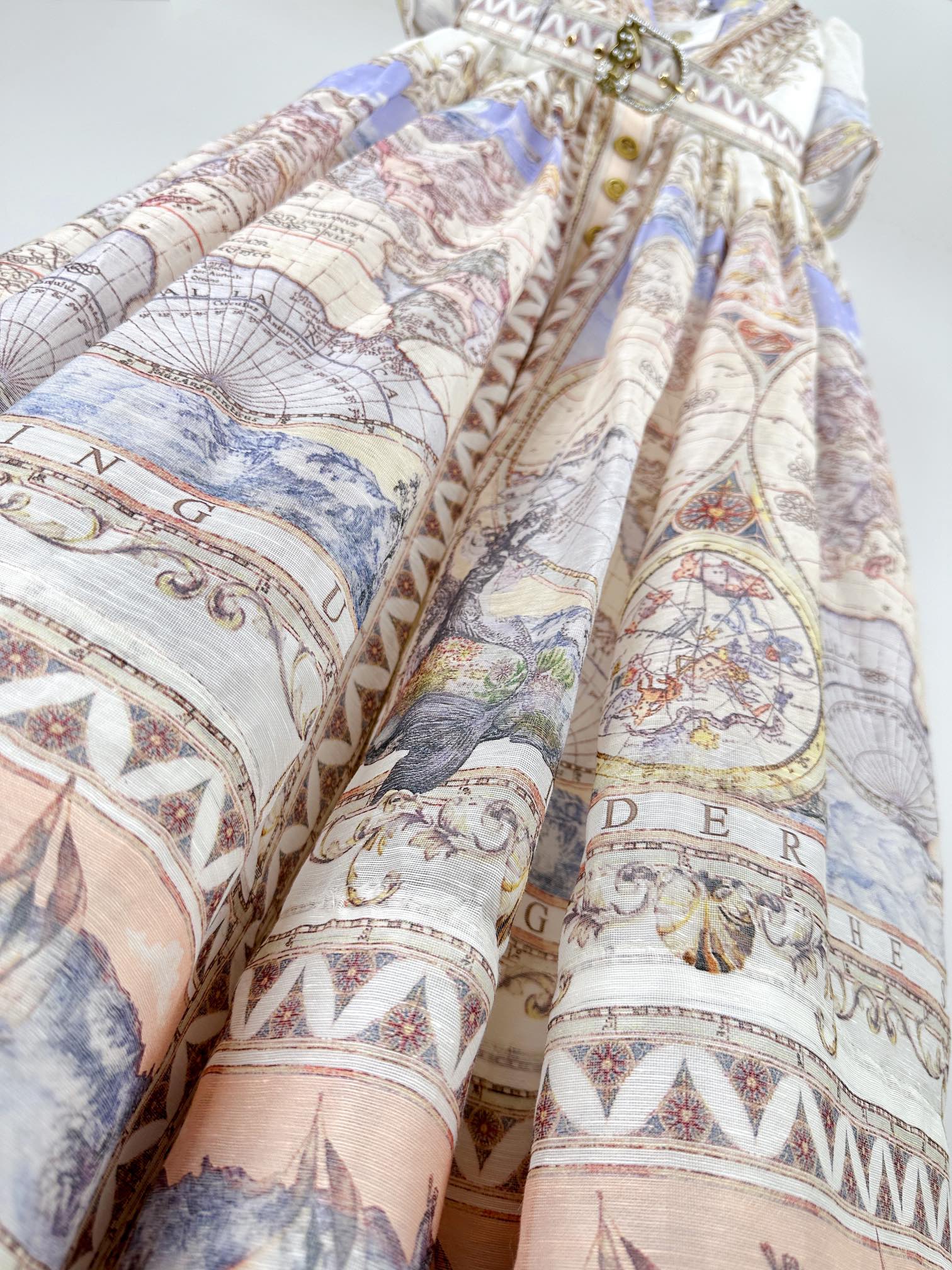 VÁY ZIMMERMANN Map Vintage Dress