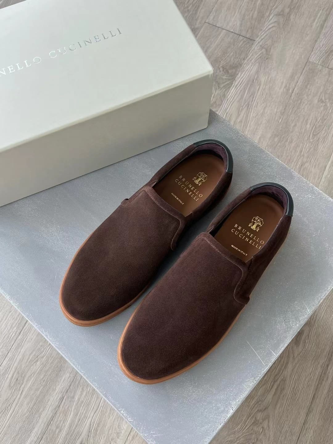 GIÀY BRUNELLO CUCINELLI SLIP ON SHOES AAA DA LỘN