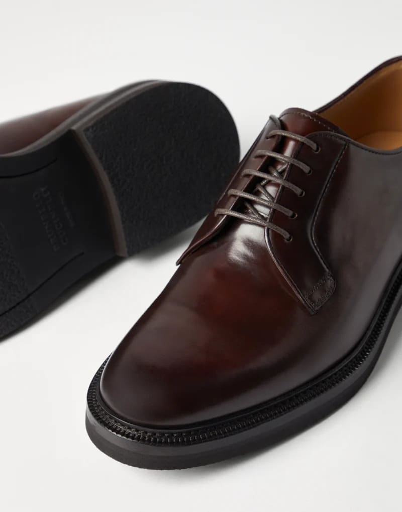 GIÀY BRUNELLO CUCINELLI DERBY CALFSKIN SHOES AAA