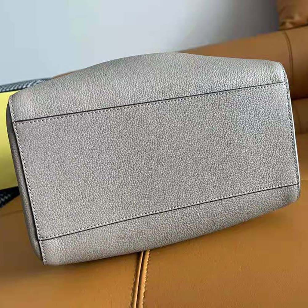 TÚI FENDI Women Origami Medium Dove Gray Leather Bag