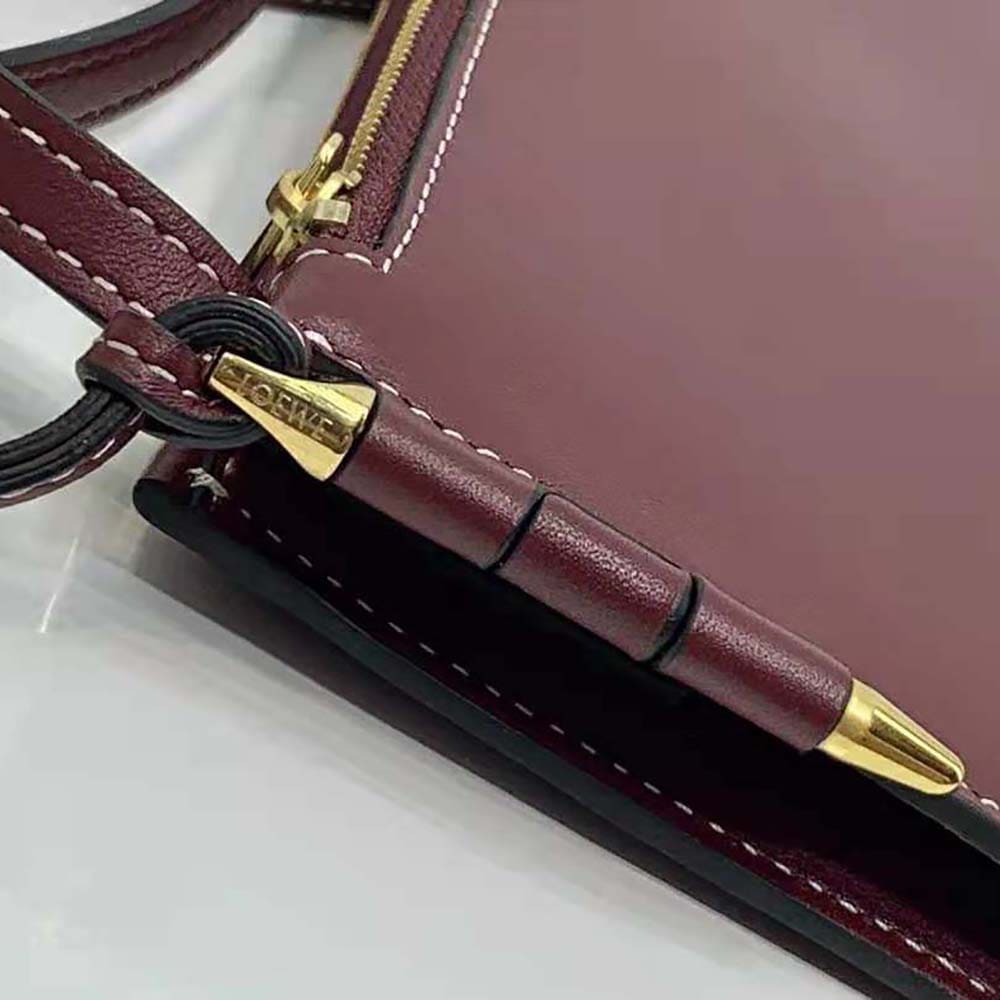 TÚI Loewe Women Gate Double Zip Pouch in Soft Calfskin