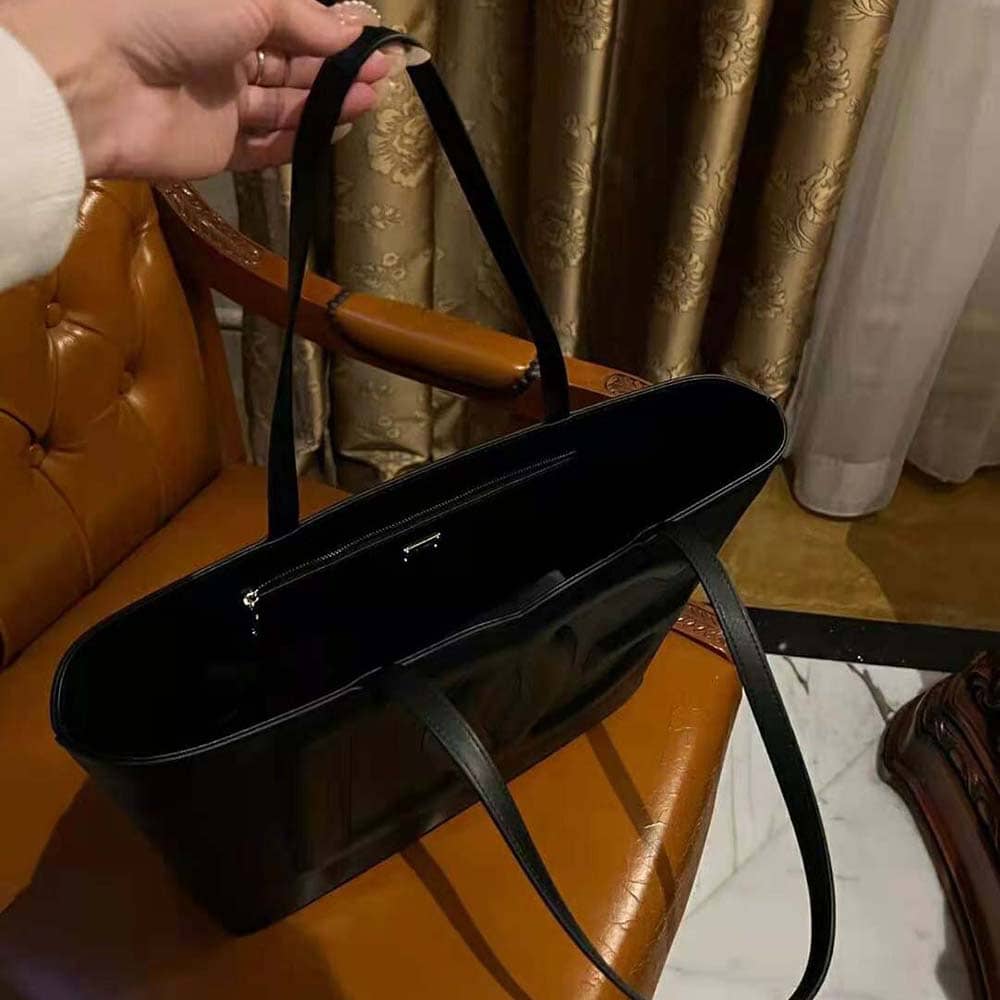 Túi Dolce Gabbana D&G Nữ Da Bê Nhỏ Logo DG Shopper-Black