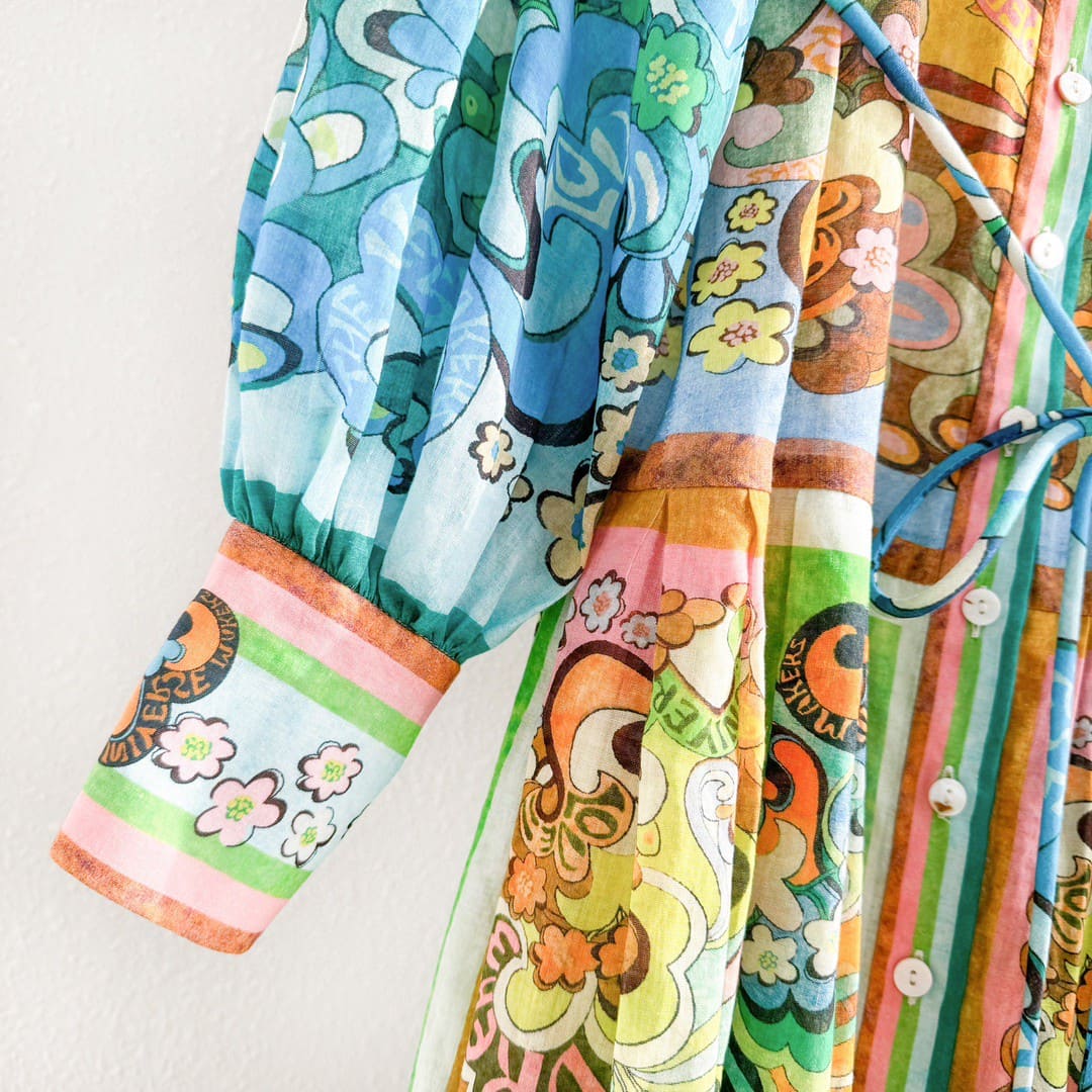 VÁY ALEMAIS LONG SLEEVE LONG DRESS FLOWERS High Classy