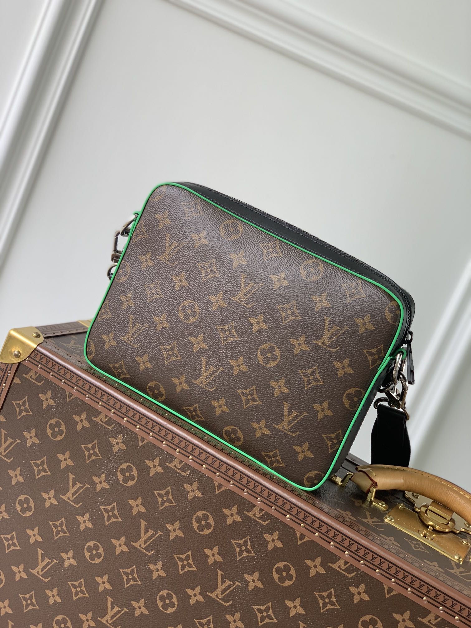 TÚI LOUIS VUITTON Trio Monogram Macassar Virgil Abloh Messenger Bag