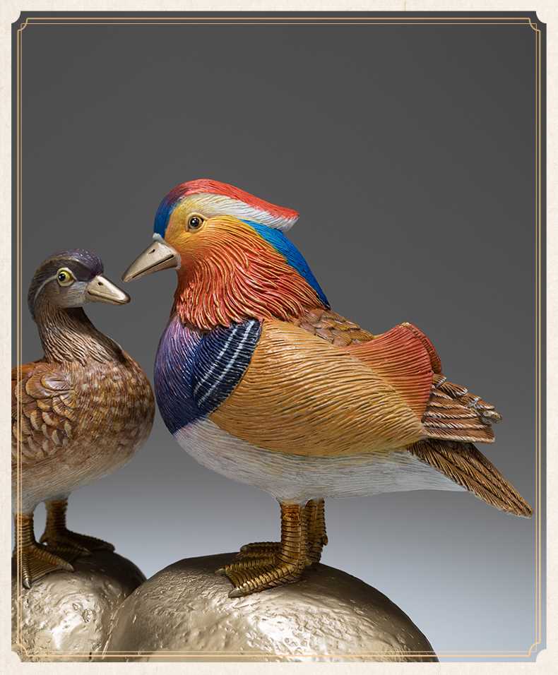 Cặp vịt uyên ương đồng nguyên chất