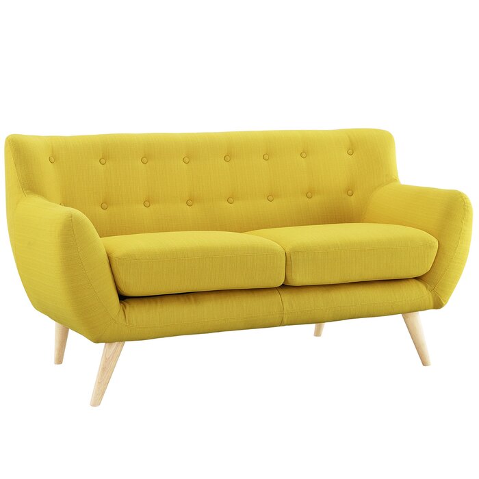 SOFA NỈ CHÂN GỖ BOAT SHAPE