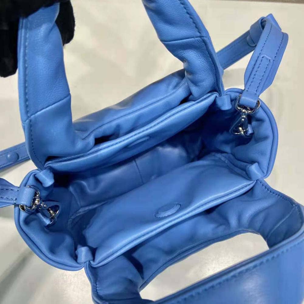 TÚI Prada Women Small Padded Prada Soft Nappa-Leather Bag-Blue