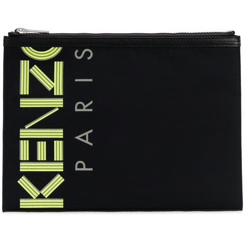 VÍ KENZO PARIS ZIPPED LEATHER POUCH