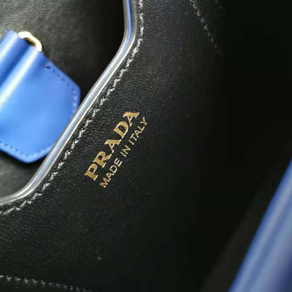 TÚI Prada Women Small Saffiano Leather Prada Panier Bag-Navy