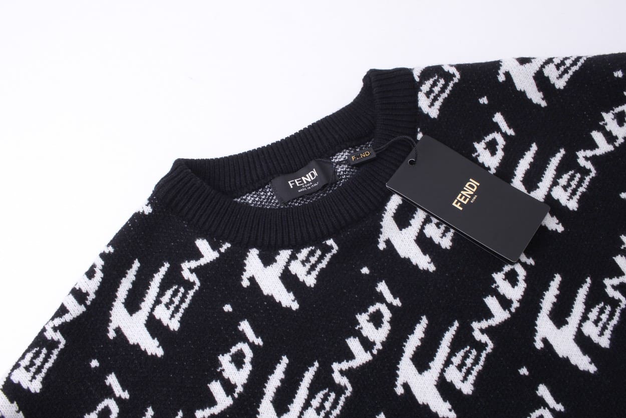 ÁO FENDI Cashmere Black Sweater