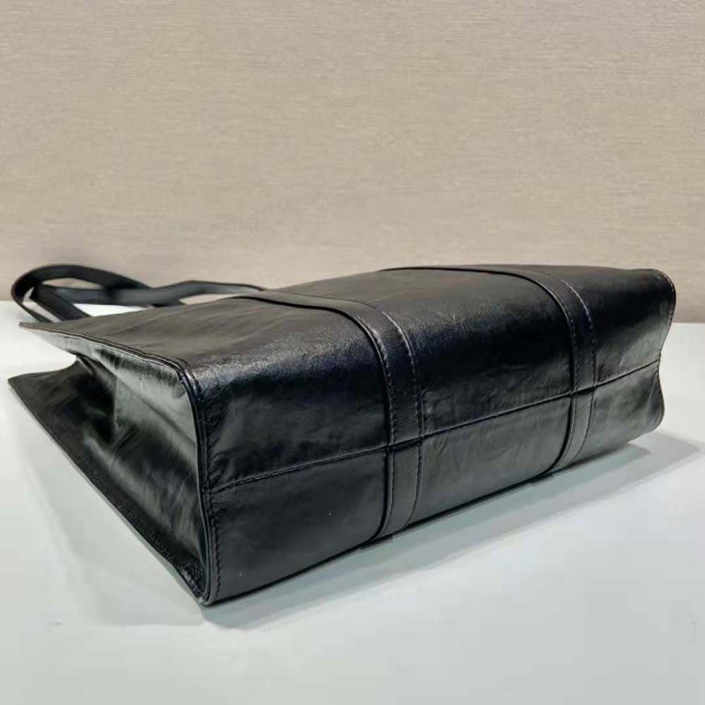 TÚI Prada Women Small Antique Nappa Leather Tote-Black