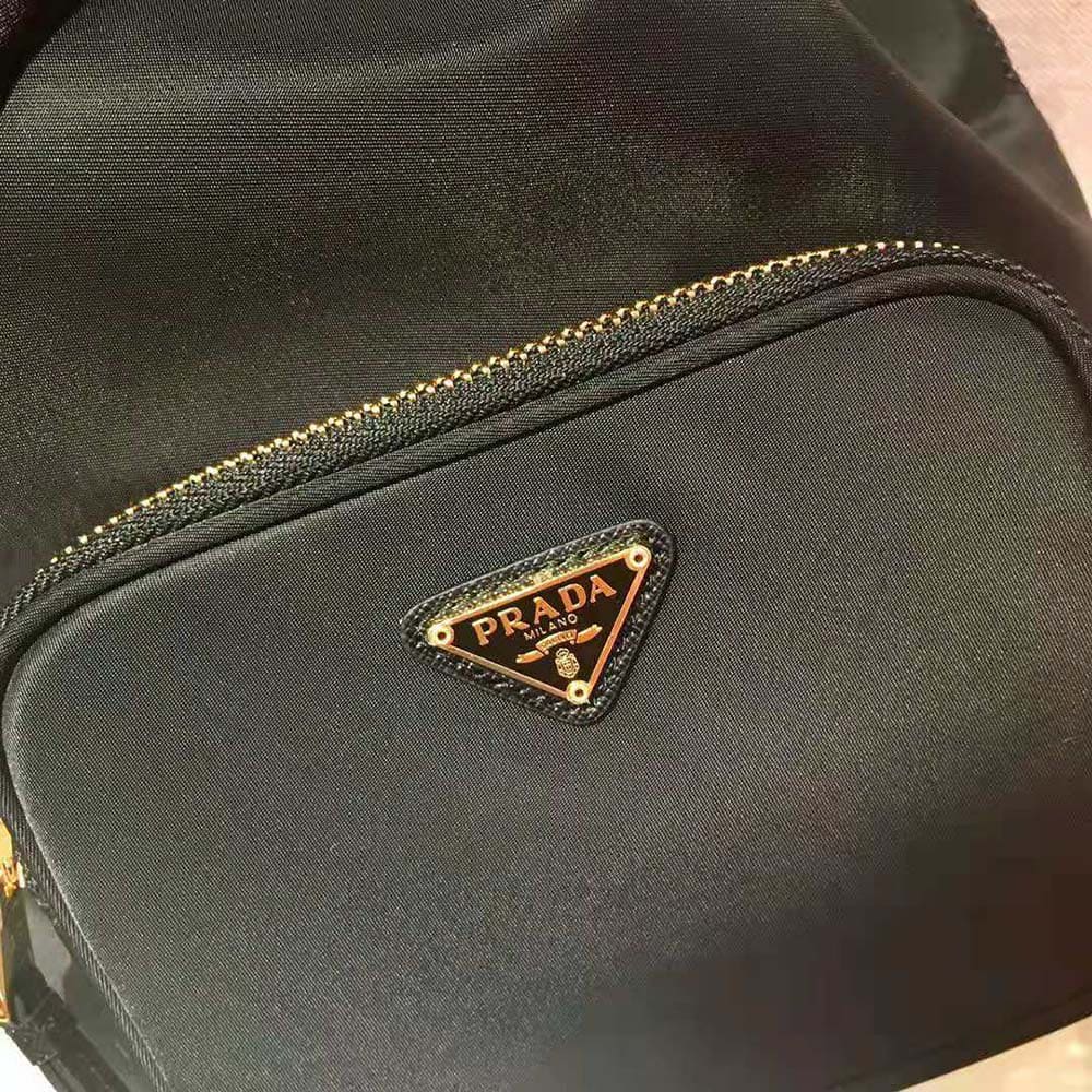 TÚI Prada Women Duet Re-Nylon Bucket Bag-Black