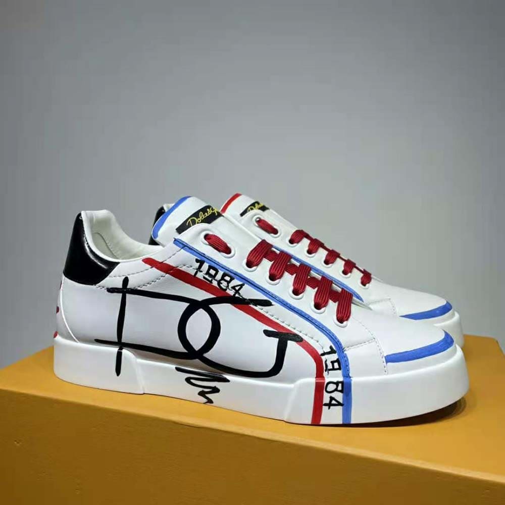 GIÀY DOLCE & GABBANA Limited Edition Portofino Sneakers-Blue