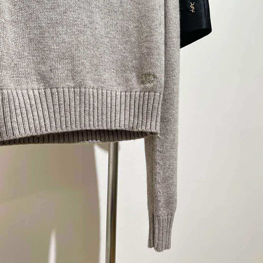 ÁO Celine Crew Neck Sweater in Seamless Cashmere