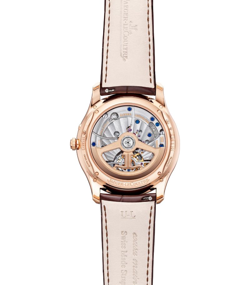 Đồng hồ Jaeger-LeCoultre Pink Gold Master Ultra Thin Tourbillon Moon Watch 41.5mm mặt số màu trắng
