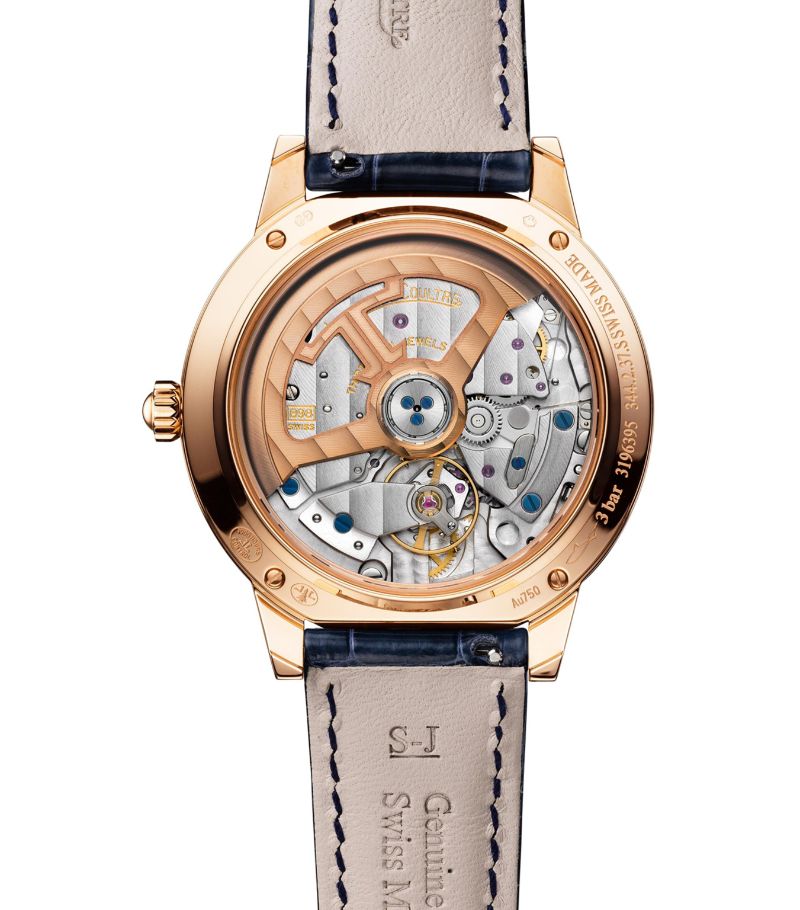 Đồng hồ JAEGER-LECOULTRE Medium Rose Gold and Diamond Rendez-Vous Night & Day 34mm mặt số màu xanh
