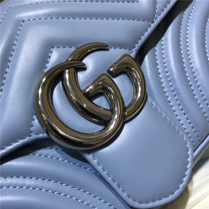 TÚI Gucci GG marmont small shoulder bag blue Top Quality