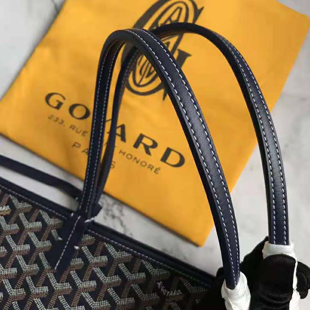 TÚI Goyard Women Sac Saint Louis GM in Goyardine Canvas & Chevroches Calfskin-Black