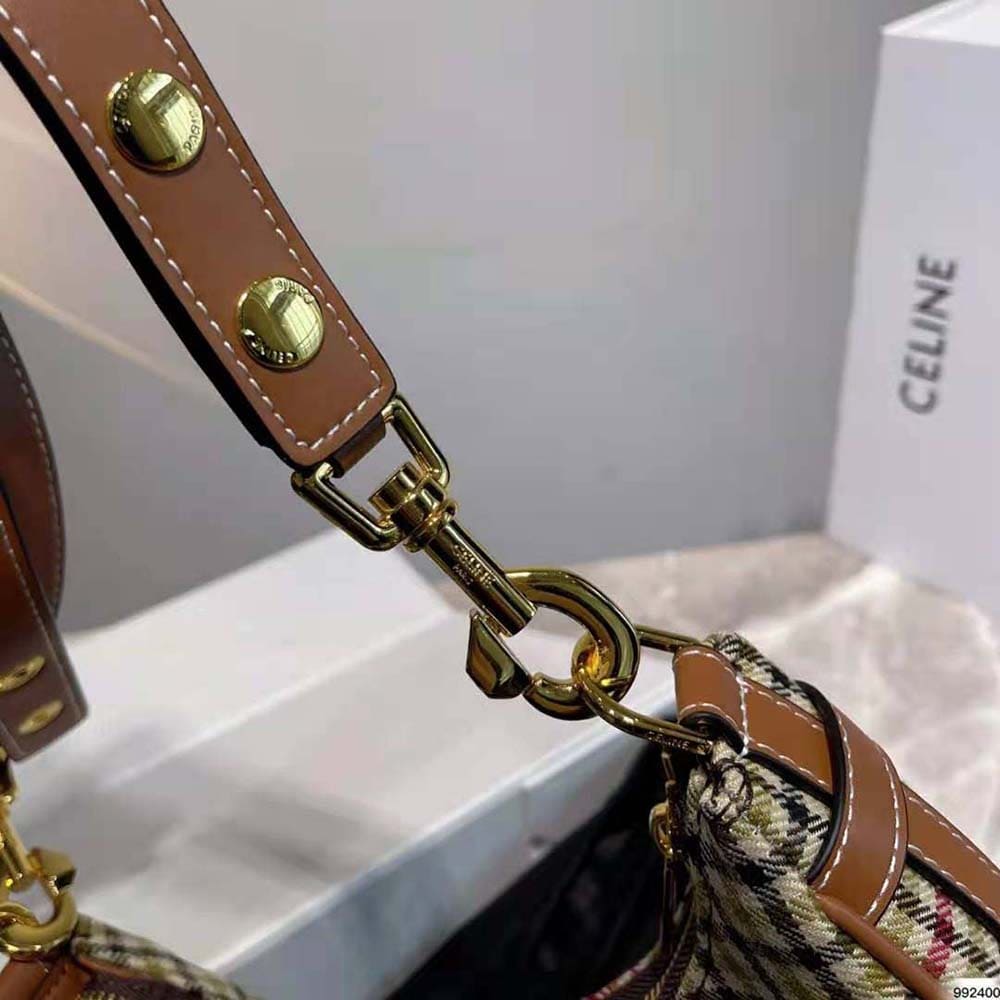 TÚI Celine Women Medium Strap Ava Bag in Textile and Calfskin