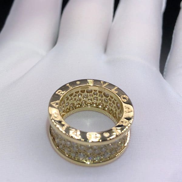 Nhẫn Bulgari B.ZERO1 Pave Full Diamond Vàng 18K (Liên hệ để biết giá)