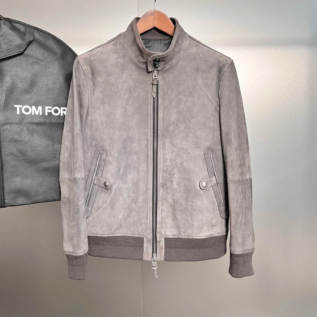 ÁO TOM FORD SUEDE LEATHER JACKET