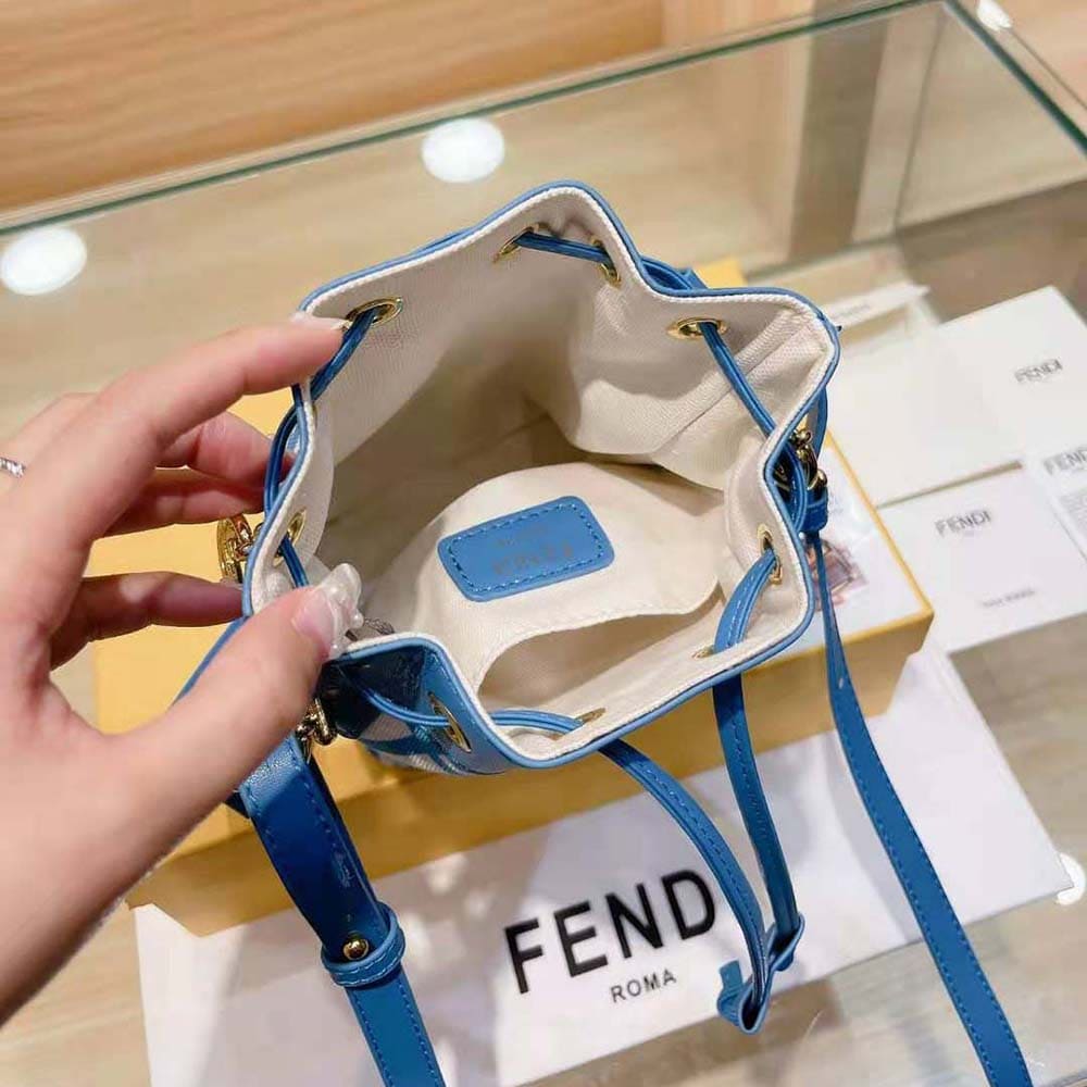TÚI Fendi Women Mon Tresor Leather Mini Bag-Brown