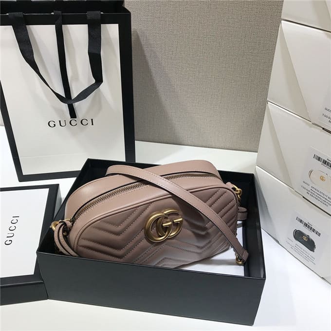 TÚI Gucci GG marmont small matelasse shoulder bag pink Top Quality