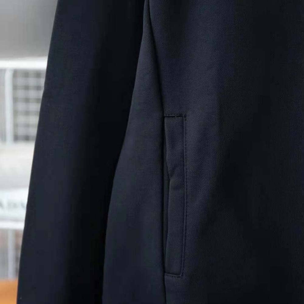ÁO Dior Men Relaxed-fit Hooded Sweatshirt Black Cotton Fleece Unisex
