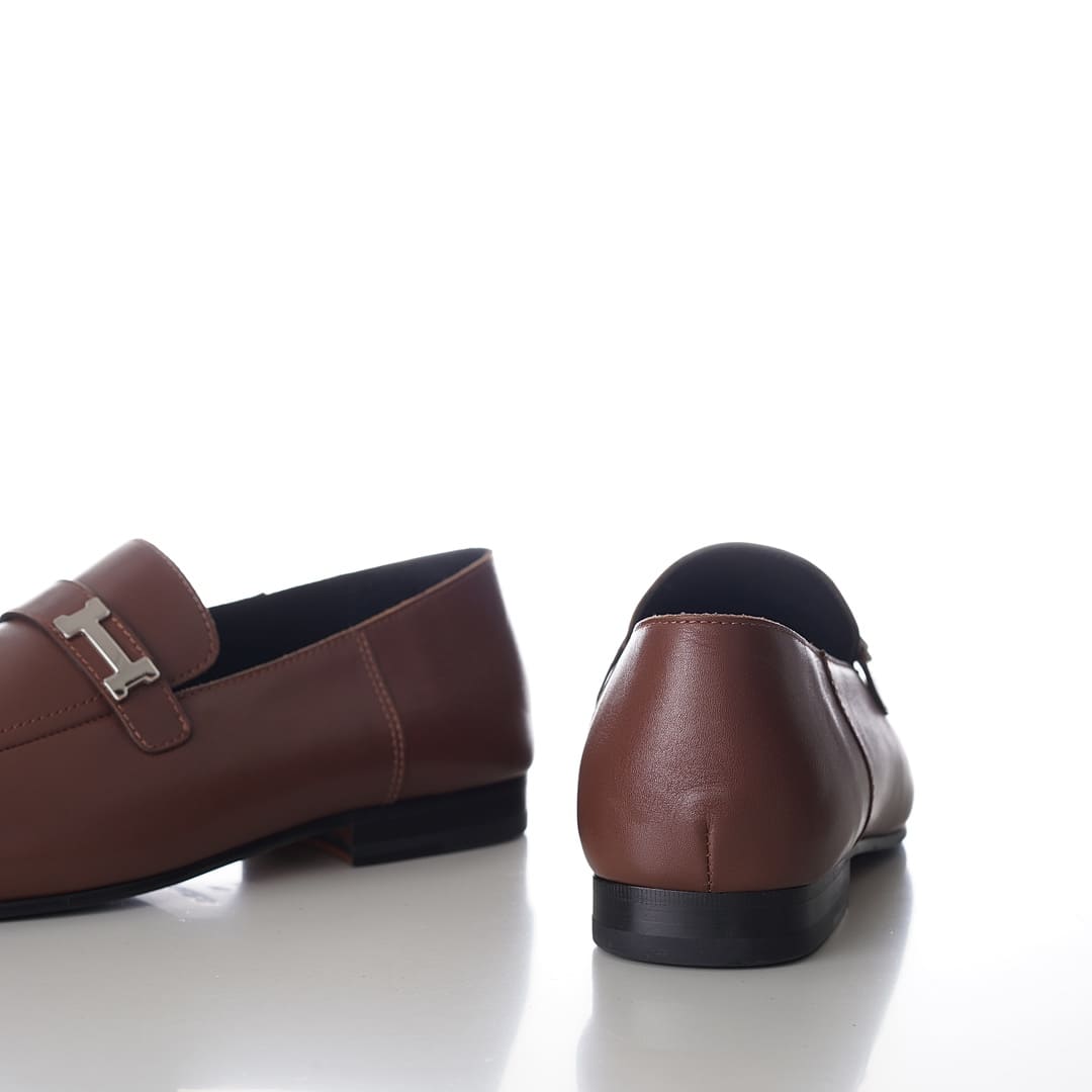 GIÀY HERMES GIOVANNI LOAFER BROWN AAA