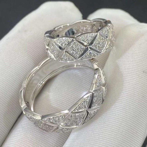 NHẪN  COCO CHANEL CRUSH RING DIAMOND WHITE GOLD 18K
