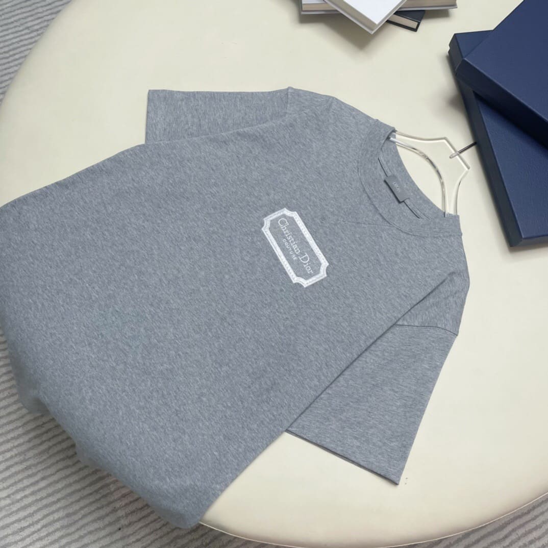 ÁO DIOR T SHIRT MÀU XÁM UNISEX