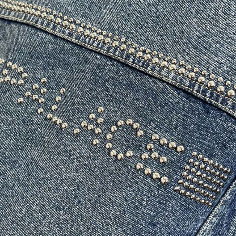 ÁO Celine Men Le Palace Trucker Jacket in Dark Union Wash
