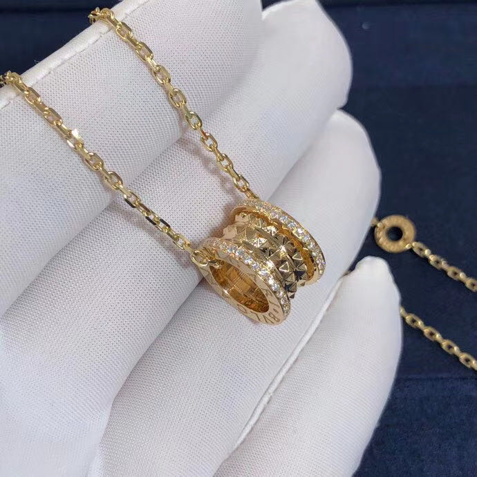 DÂY CHUYỀN VÀNG BVLGARI B.Zero1 Rock 18kt Necklace Pavé Diamonds