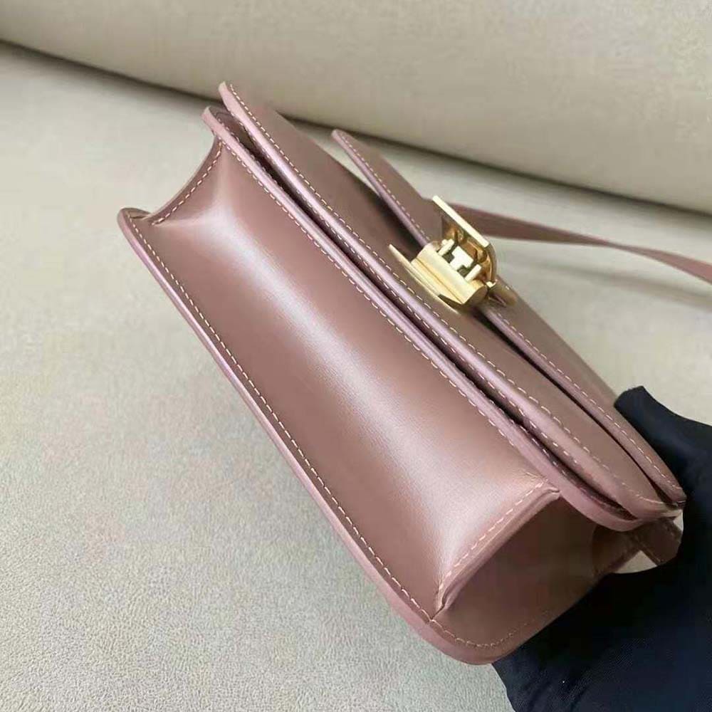 TÚI Celine Women Teen Classic Bag in Box Calfskin-Pink