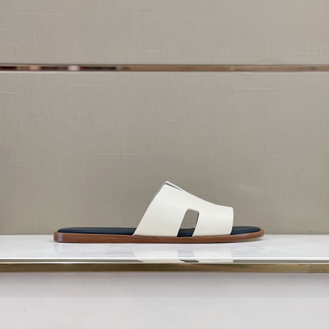 DÉP HERMES IZMIR WHITE H SANDAL AAA