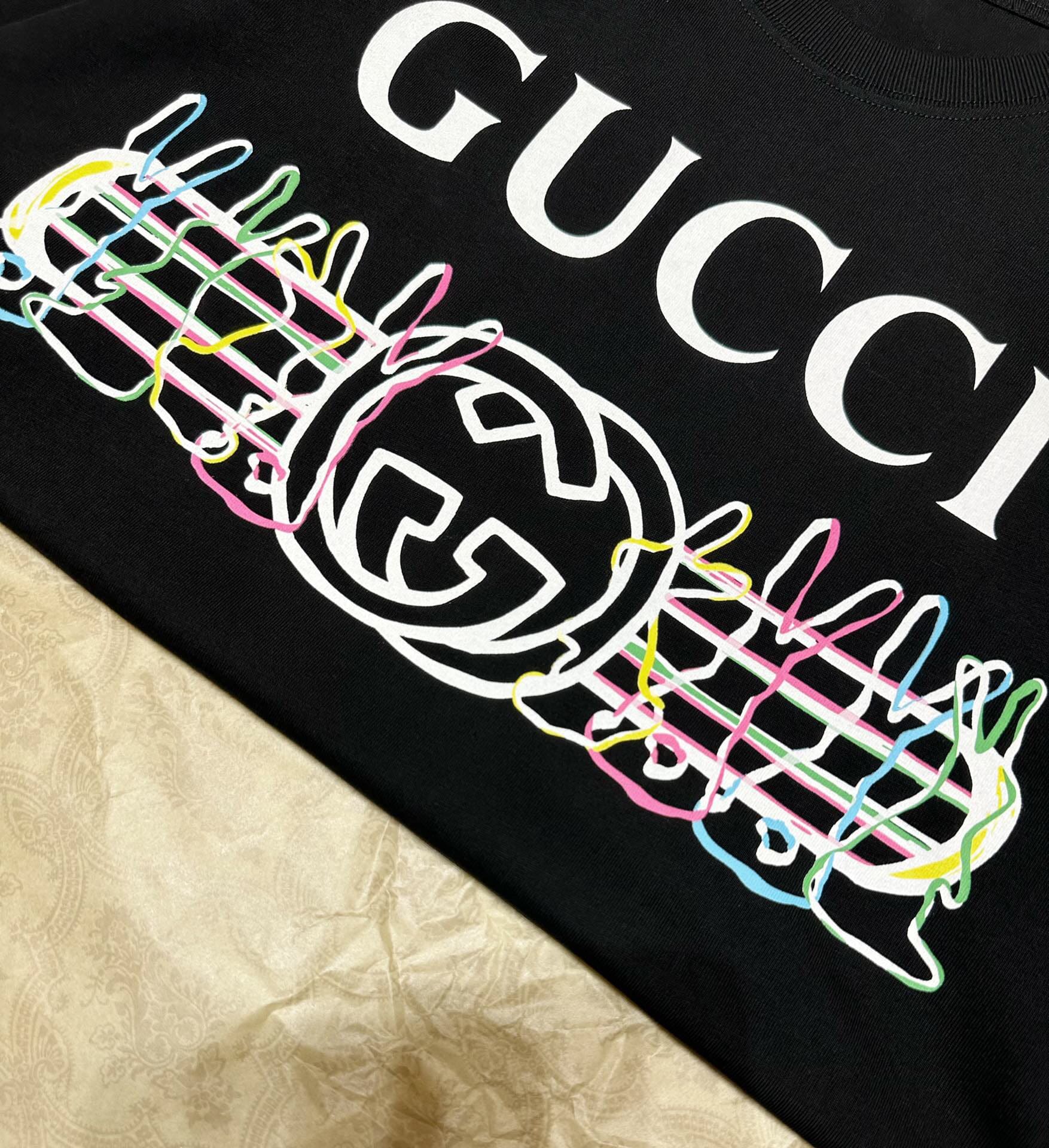 ÁO GUCCI GG T SHIRT MÀU ĐEN UNISEX