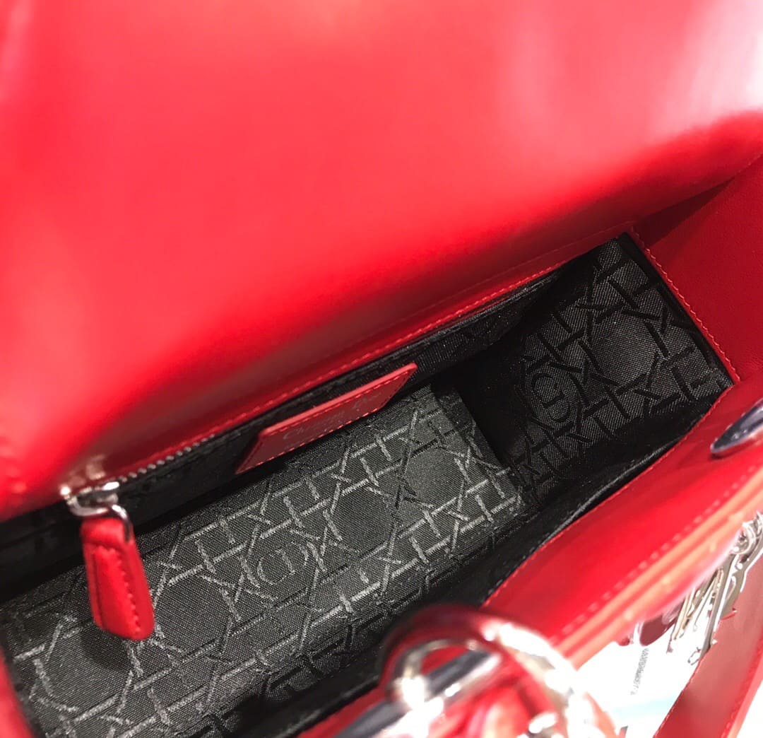 TÚI CHRISTIAN DIOR Lady Dior Bag Red Ferrari Cannage Lambskin Top Quality