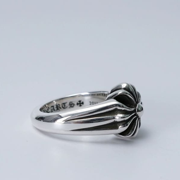 NHẪN CHROME HEARTS HOA VĂN KHẮC CHỮ THẬP Bạc S925