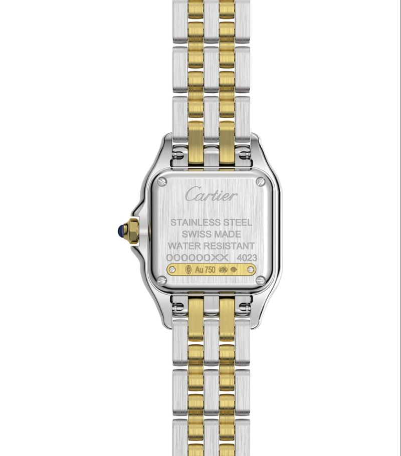 Đồng hồ CARTIER Yellow Gold and Stainless Steel Panthère de Cartier 22mm mặt số màu trắng