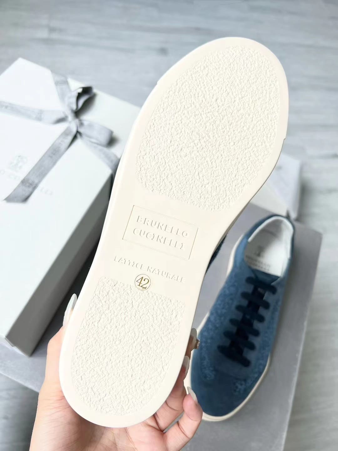GIÀY BRUNELLO CUCINELLI SNEAKERS LOW TOP SHOES AAA DA LỘN KẾT HỢP DỆT KIM