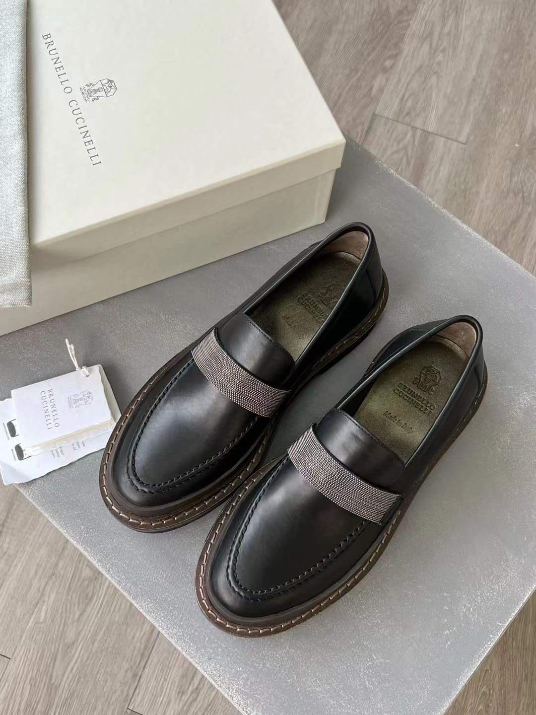 GIÀY BRUNELLO CUCINELLI LOAFER SUEDE SHOES AAA DA LỘN HẢO HẠNG