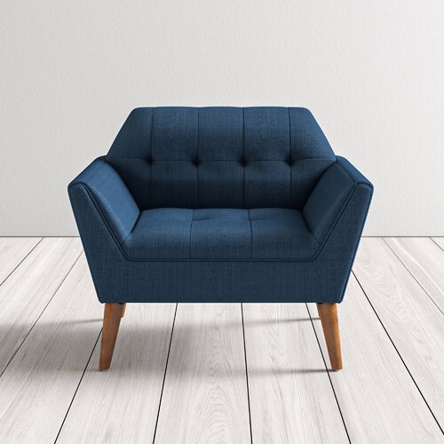 SOFA NỈ ĐƠN CHÂN GỖ TUSCAN Sofa