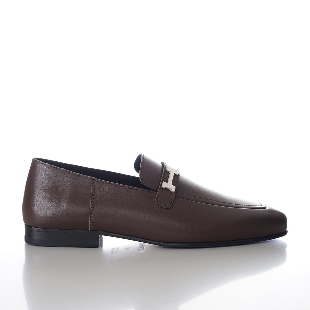 GIÀY HERMES GIOVANNI LOAFER BROWN AAA