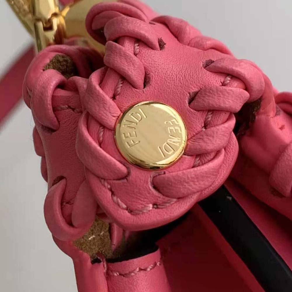 TÚI Fendi Women Peekaboo ISeeU Petite Pink Padded Calfskin Leather Bag