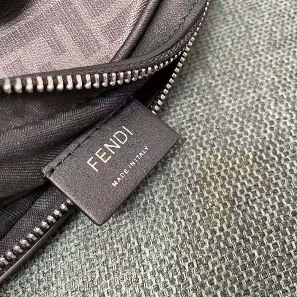 TÚI FENDI Men Camera Case Brown FF Fabric Bag