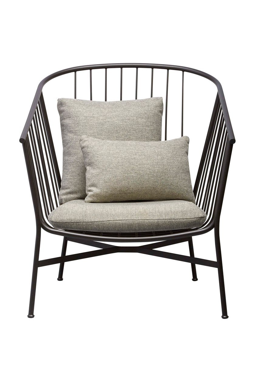 GHẾ JANET Steel armchair with armrests ARMCHAIR